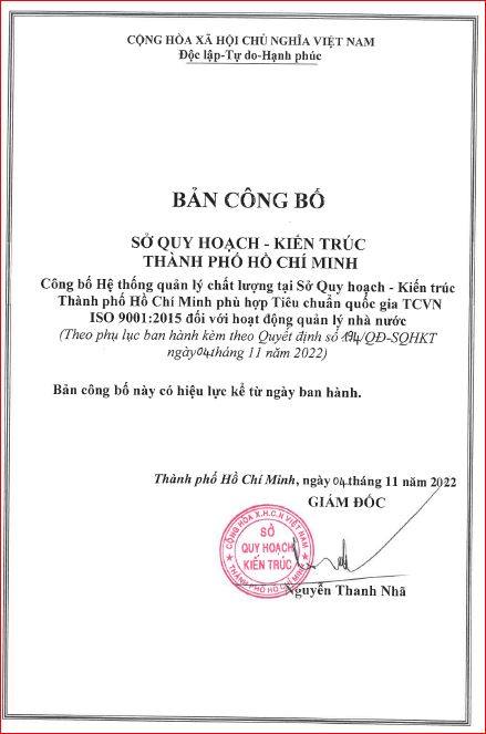 Quyết định số 194/QĐ-SQHKT ngày 04 tháng 11 năm 2022