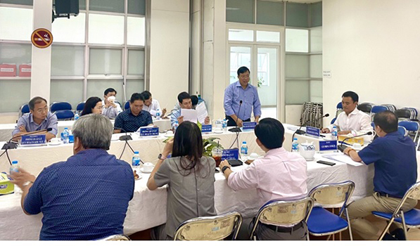 Đồng chí Bùi Xuân Cường - Phó Chủ tịch UBND TP.HCM, làm việc với Sở Quy hoạch-Kiến trúc