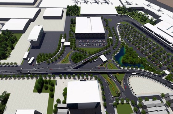 3-7 thông xe cầu vượt vào sân bay Tân Sơn Nhất