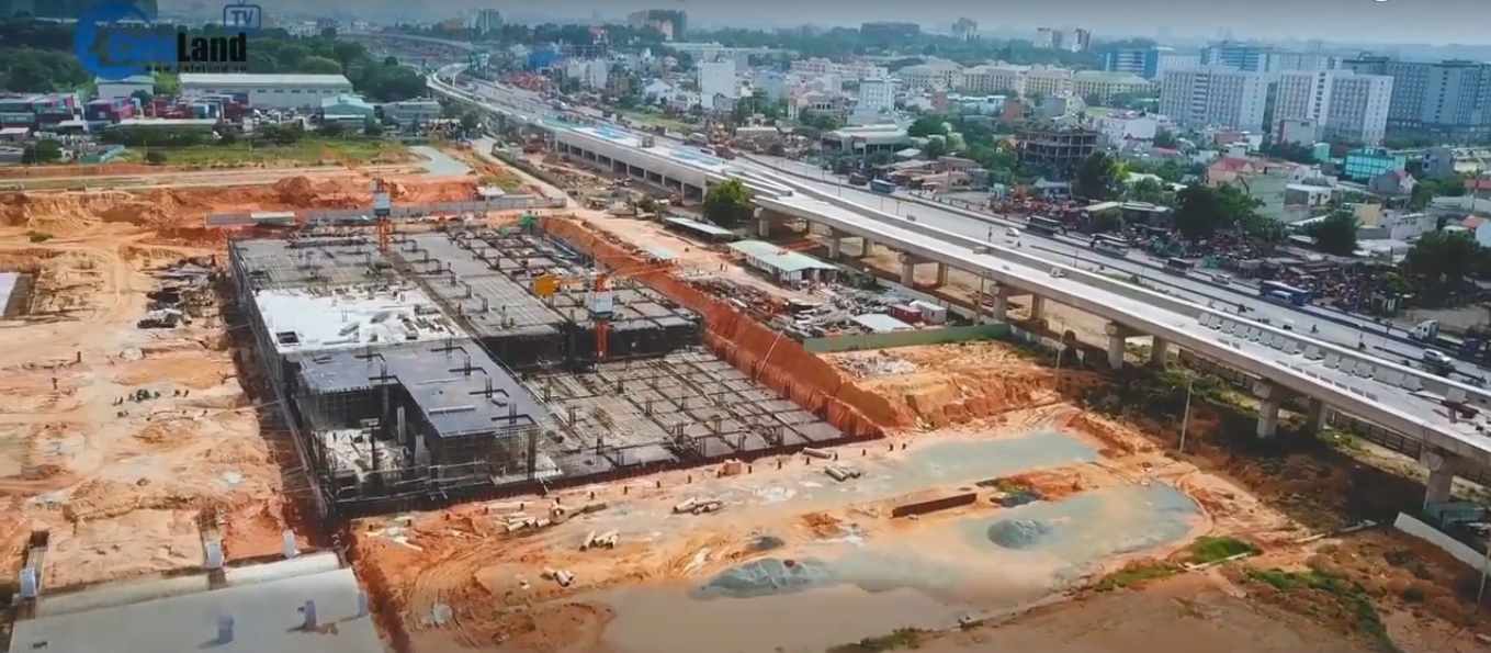 20 km tuyến metro Bến Thành - Suối Tiên đang dần thành hình 