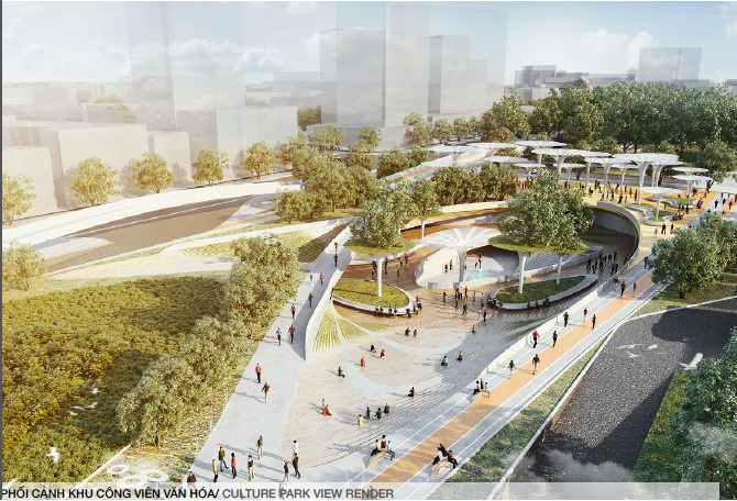 Phương án đạt GIẢI II- Cuộc thi tuyển ý tưởng QHCT TL 1/500 Khu vực Công viên 23-9 - LAVA