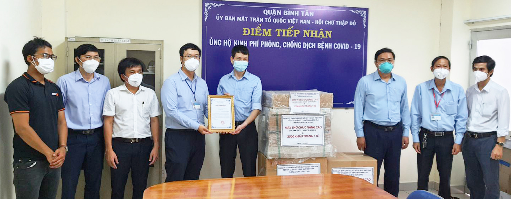    Sở Quy hoạch – Kiến trúc tiếp sức Bình Tân chống dịch COVID-19