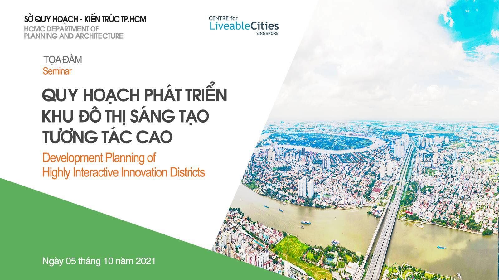  Tọa đàm trực tuyến về chủ đề Quy hoạch Phát triển khu Đô thị sáng tạo tương tác cao