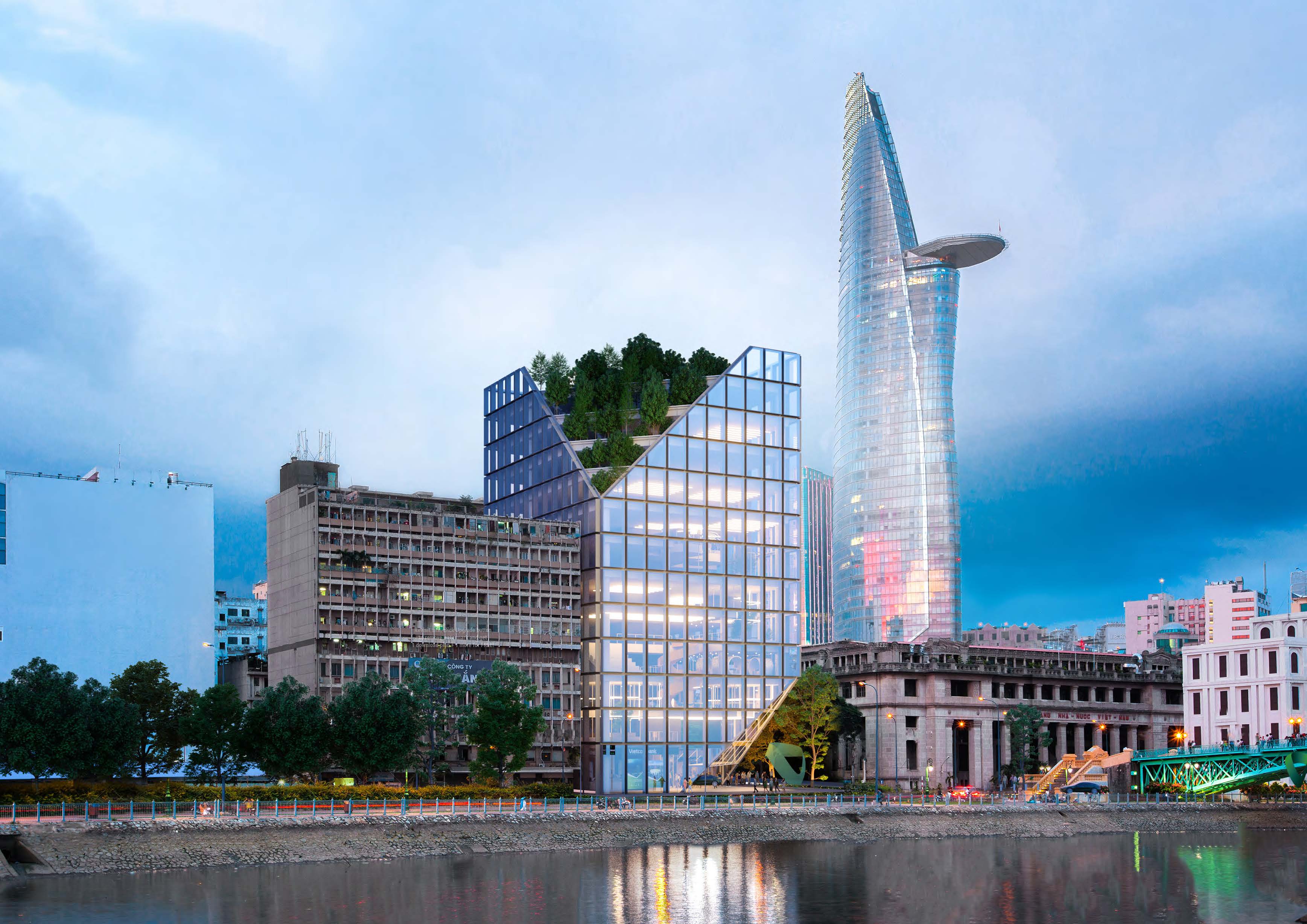 KẾT QUẢ THI TUYỂN PHƯƠNG ÁN KIẾN TRÚC CÔNG TRÌNH TRỤ SỞ CHI NHÁNH VCB TP.HCM