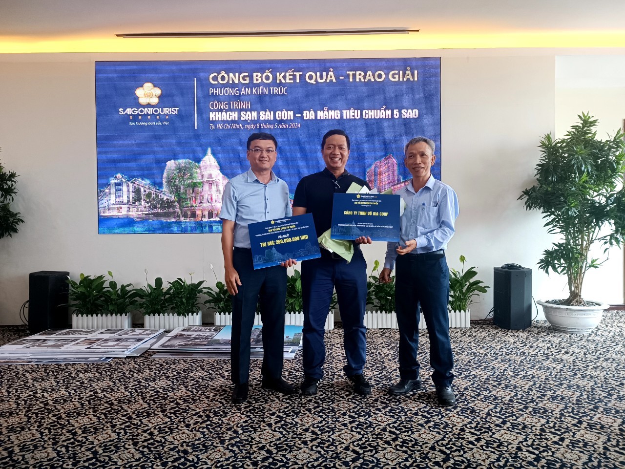 Thông báo về việc kết quả thi tuyển phương án kiến trúc  Công trình Khách sạn Sài Gòn - Đà Nẵng tiêu chuẩn 5 sao