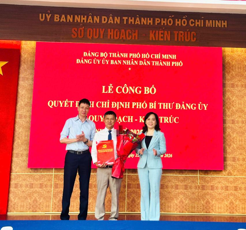 Đồng chí Phan Văn Tuấn được chỉ định giữ chức vụ Phó Bí thư Đảng ủy Sở Quy hoạch - Kiến trúc